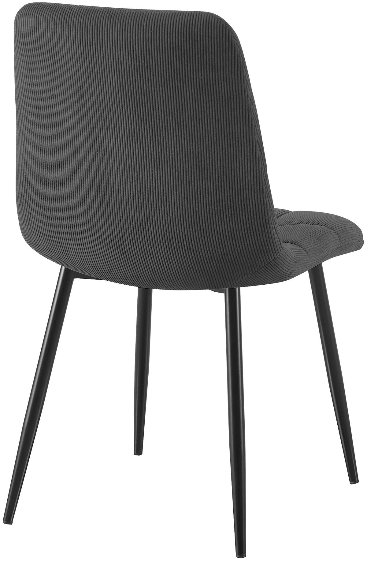 2er Set Esszimmerstuhl Tilde Cord grau