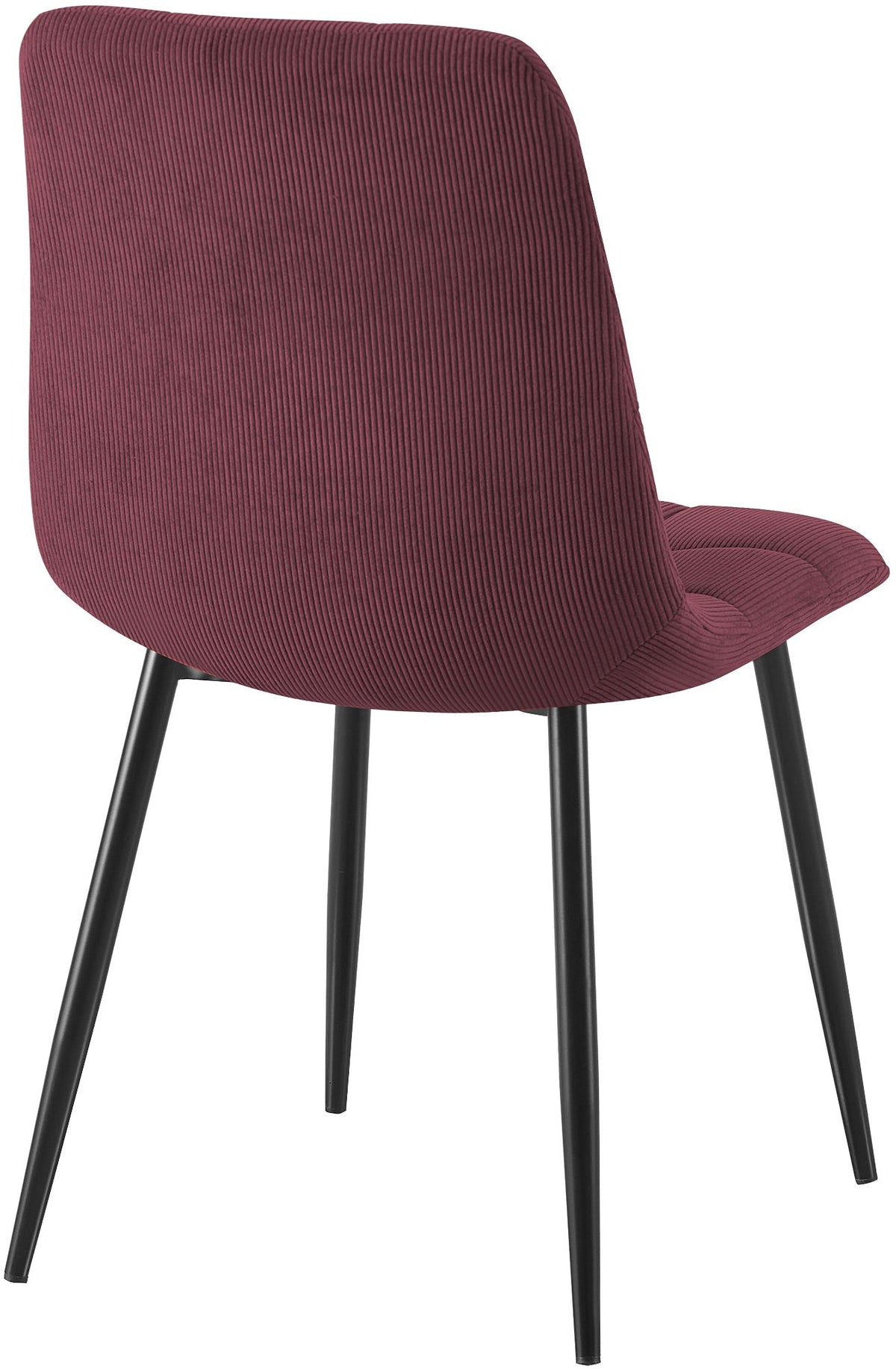 4er Set Esszimmerstuhl Tilde Cord bordeauxrot