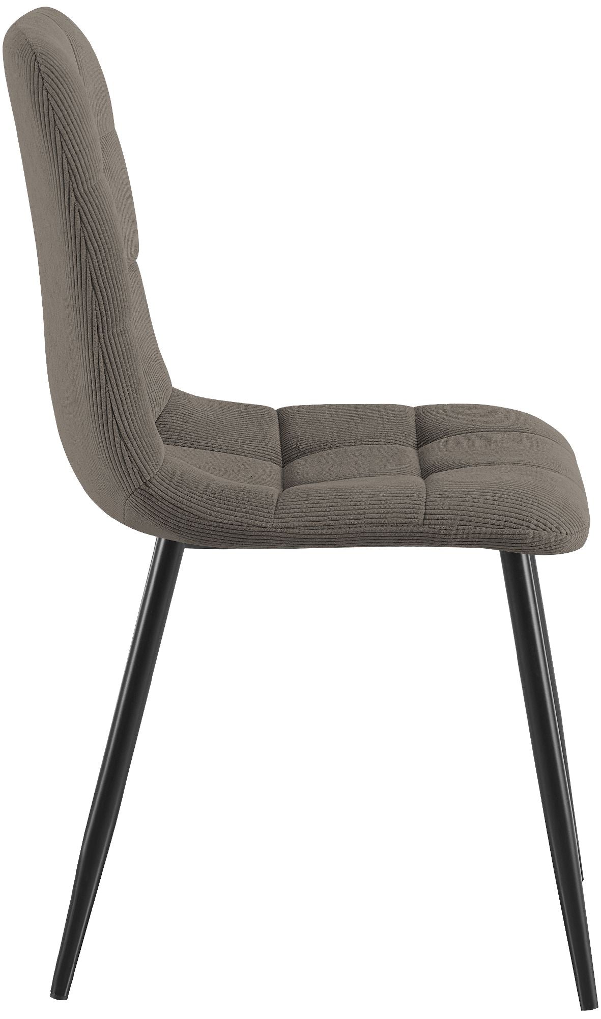 2er Set Esszimmerstuhl Tilde Cord taupe