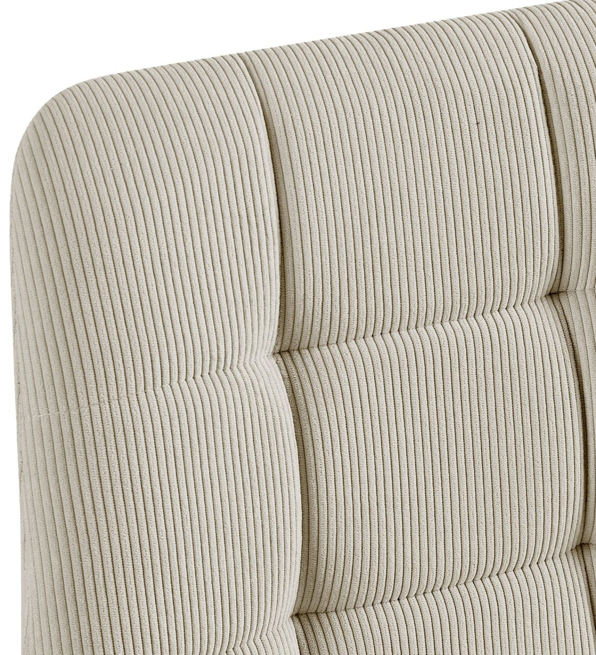 2er Set Esszimmerstuhl Tilde Cord creme