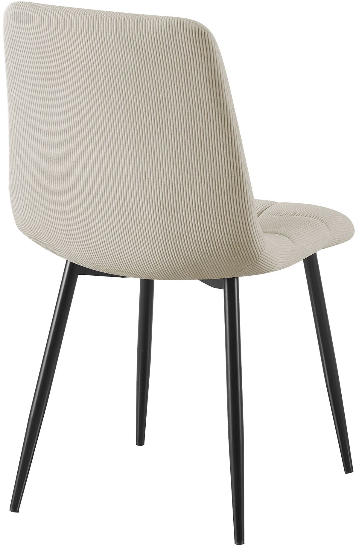 2er Set Esszimmerstuhl Tilde Cord creme