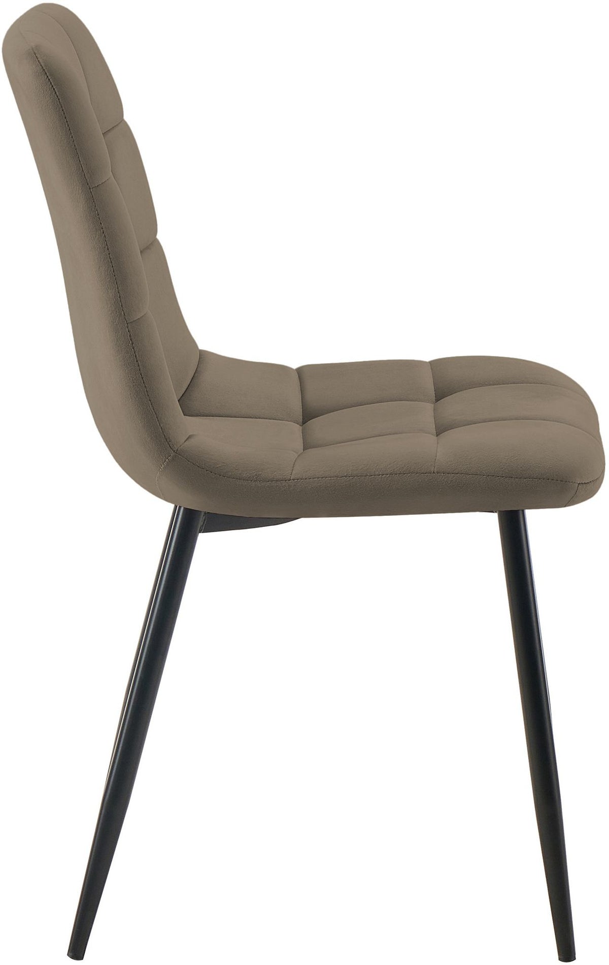 2er Set Esszimmerstuhl Tilde Samt taupe