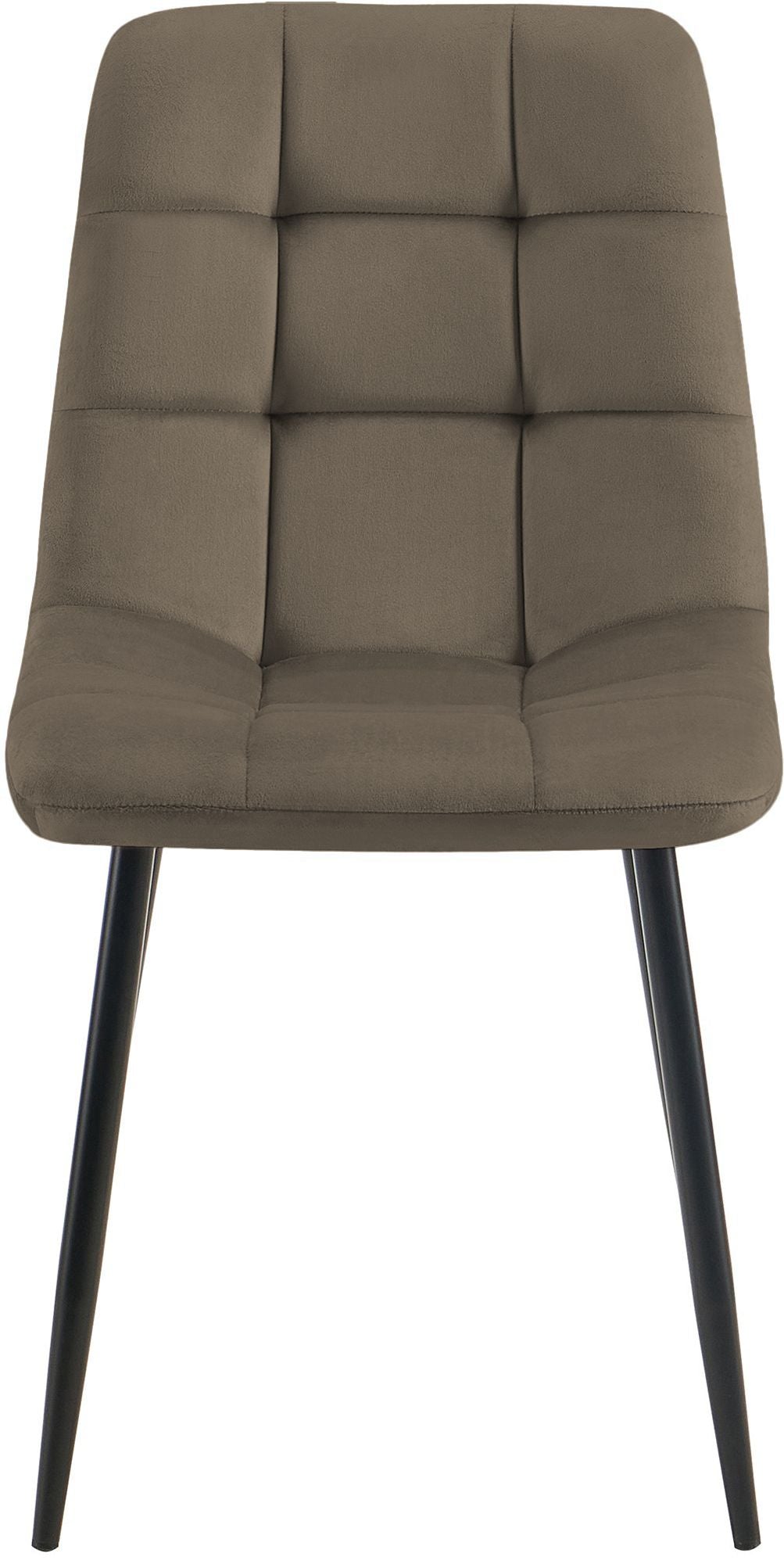 2er Set Esszimmerstuhl Tilde Samt taupe