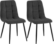 2er Set Esszimmerstuhl Tilde Cord grau