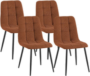 4er Set Esszimmerstuhl Tilde Cord orange