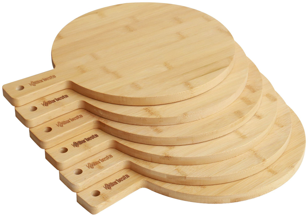 6er Set Pizzabrett Pavia natura