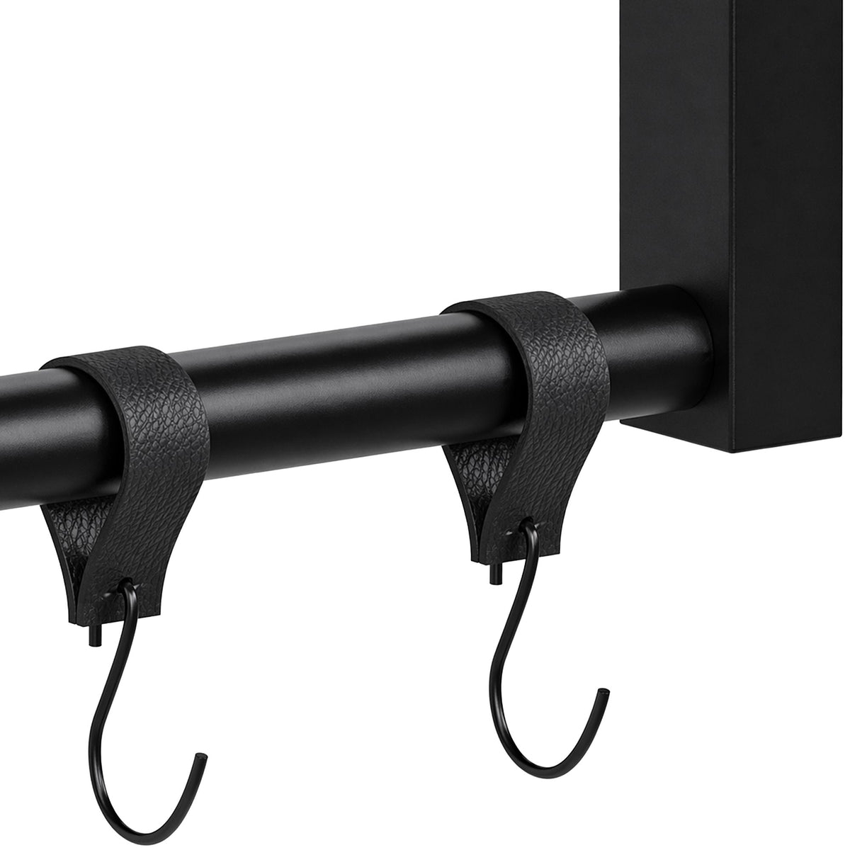 Kledingstang Fenton met 6 haken 100x60 cm schwarz