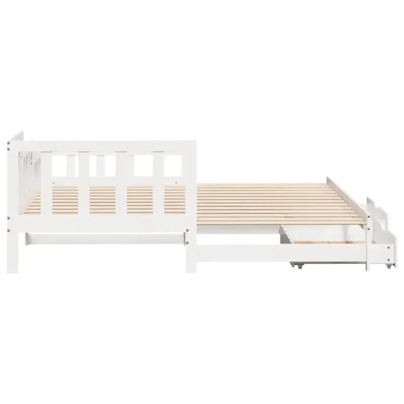 2-in-1 Slaapbank met onderschuifbed van massief grenenhout - Bedden & bedframes