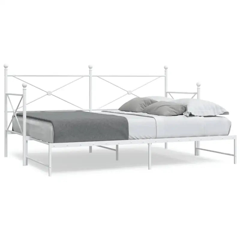 2-in-1 Slaapbank met onderschuifbed voor optimale afmetingen bed - Wit / 80 x 200 cm / met onderschuifbed - Bedden &