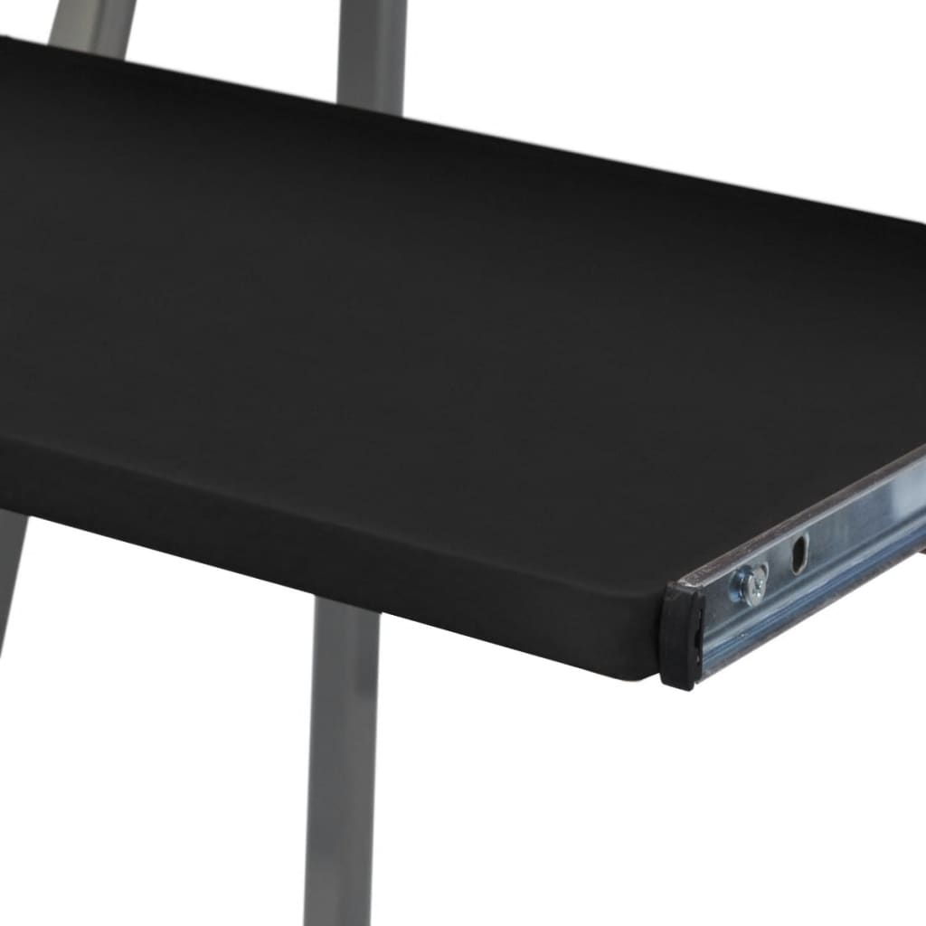 Computerbureau 68 x 48 x 115 cm (zwart)