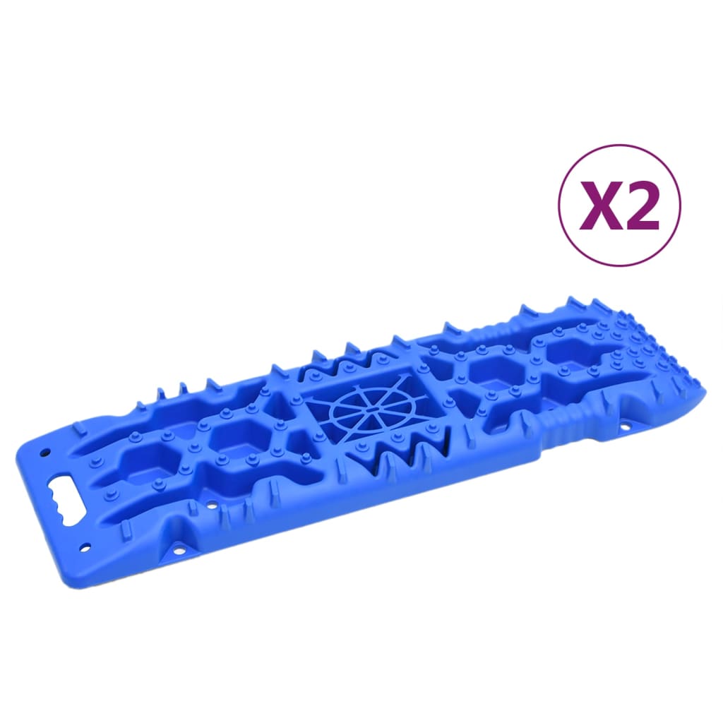 vidaXL Gripplaten 2 st 107x31x7 cm nylon zwart - Aashly
