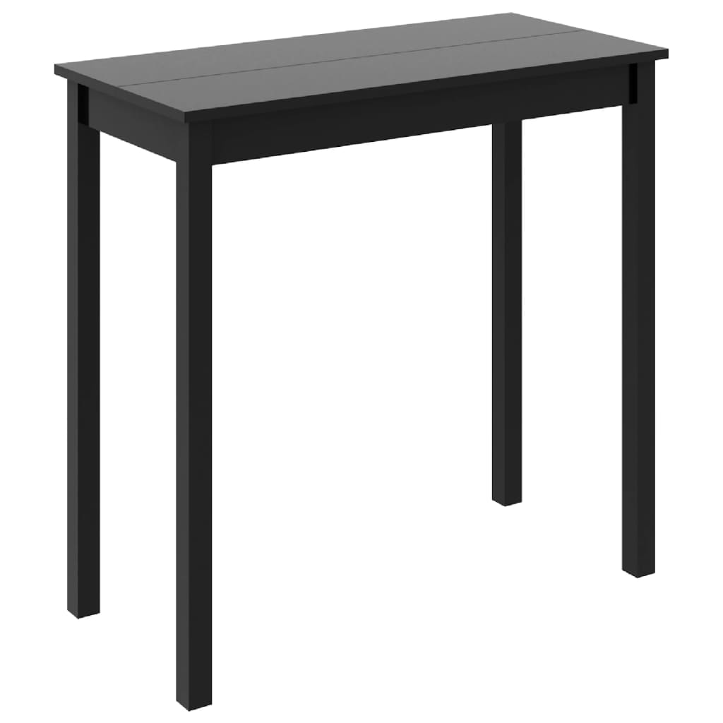 vidaXL Bartafel 115x55x107 cm MDF zwart - Aashly