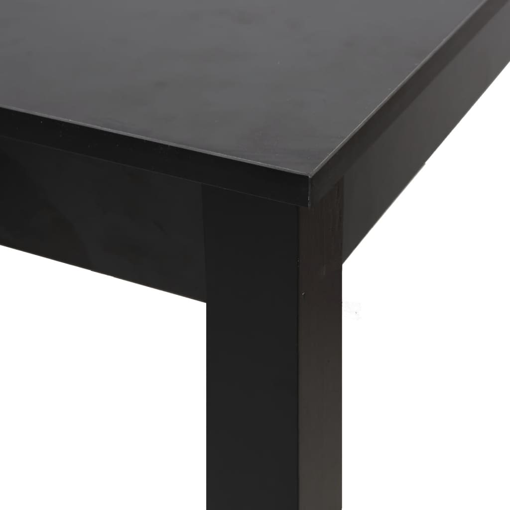 vidaXL Bartafel 115x55x107 cm MDF zwart - Aashly