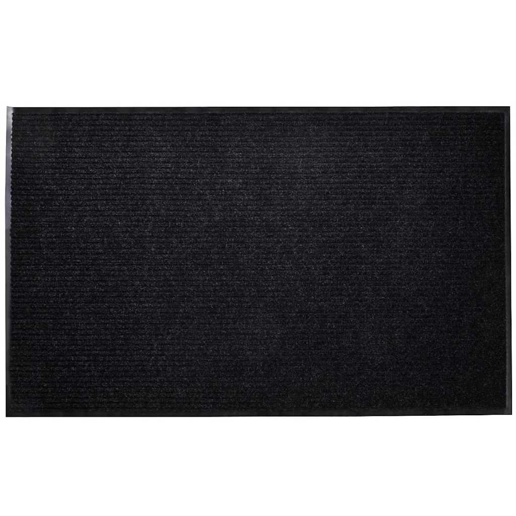 vidaXL Deurmat 90x60 cm PVC zwart