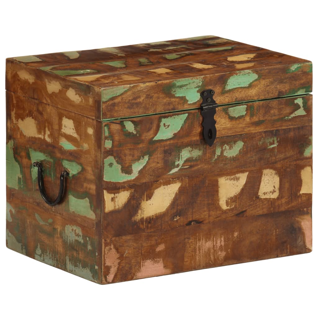 vidaXL Opbergbox 39x28x31 cm massief mangohout - Aashly