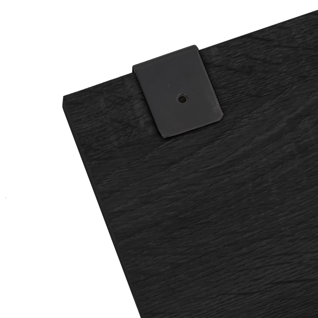 vidaXL 7-delige Badkamermeubelset bewerkt hout zwart - Aashly