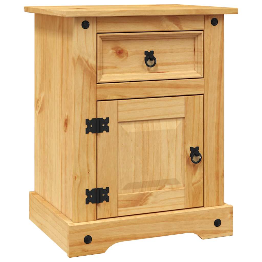 vidaXL Nachtkastje Mexicaans grenenhout Corona-stijl 53x39x66 cm - Aashly