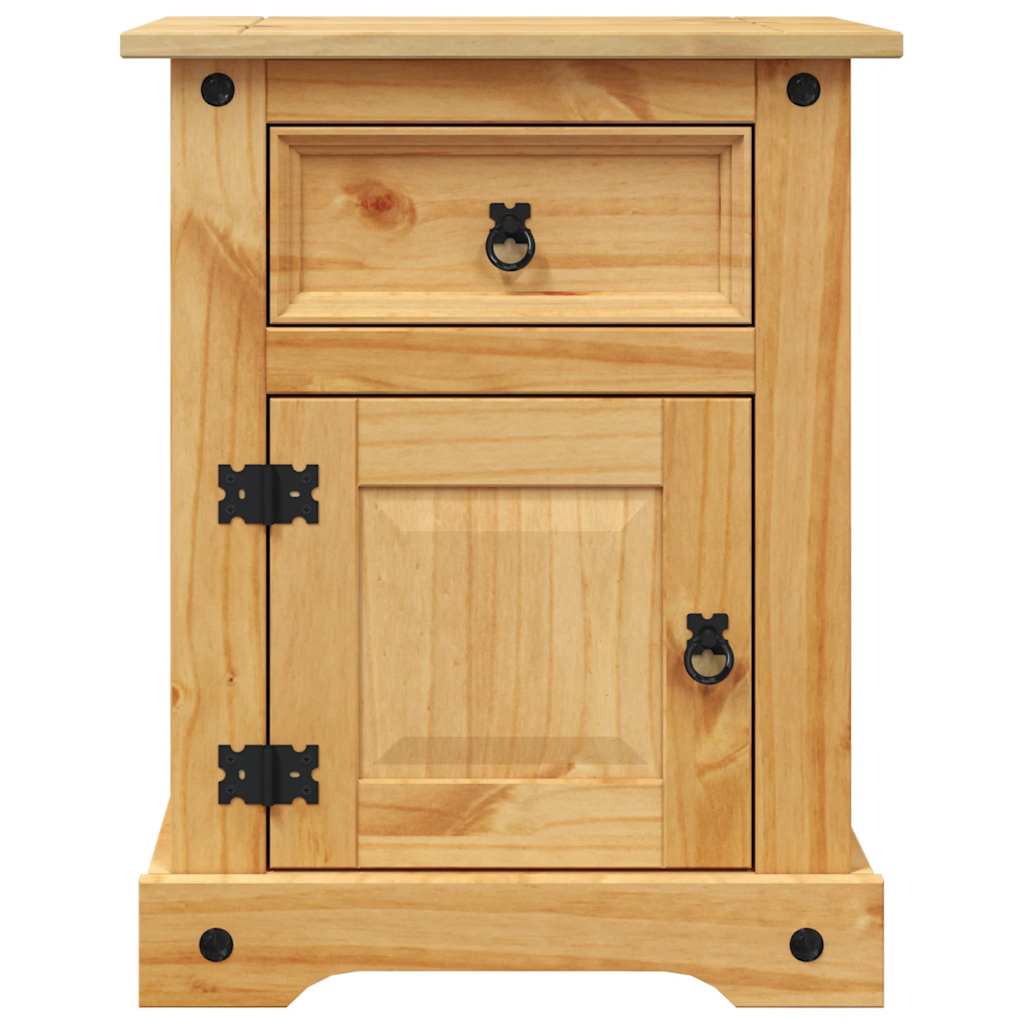 vidaXL Nachtkastje Mexicaans grenenhout Corona-stijl 53x39x66 cm - Aashly