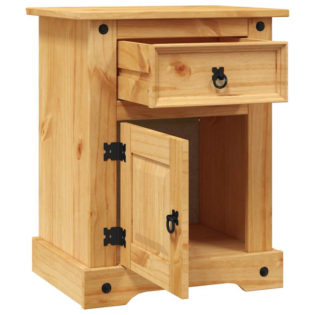 vidaXL Nachtkastje Mexicaans grenenhout Corona-stijl 53x39x66 cm - Aashly
