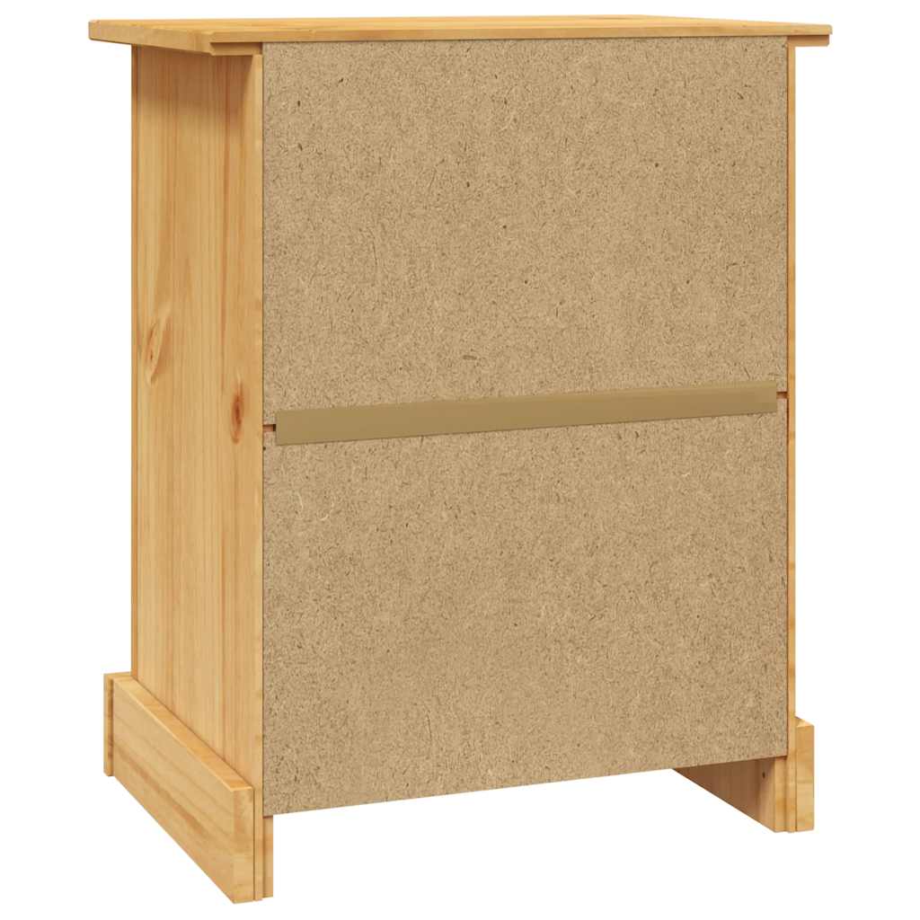 vidaXL Nachtkastje Mexicaans grenenhout Corona-stijl 53x39x66 cm - Aashly