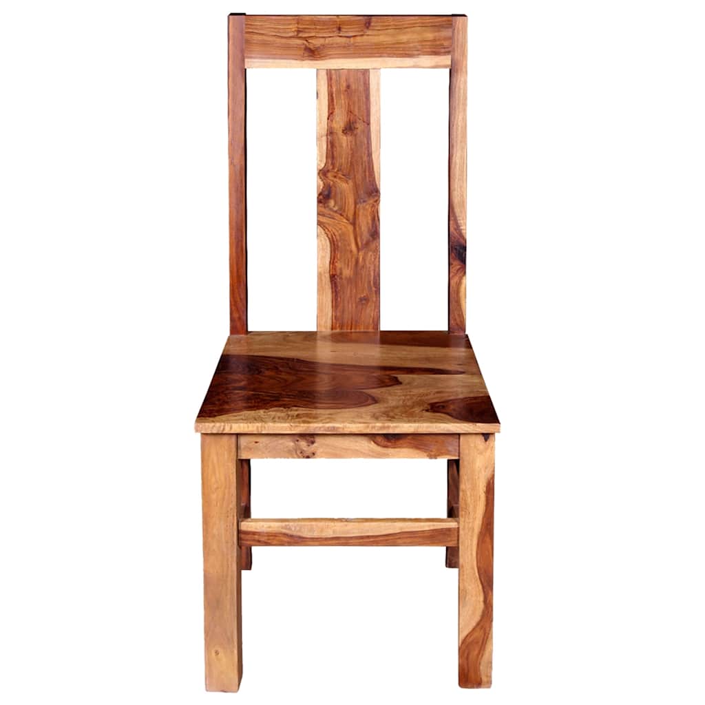vidaXL Eetkamerstoelen 2 st massief acaciahout