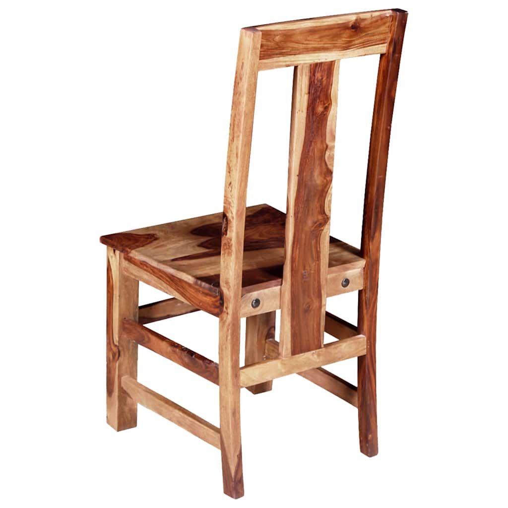 vidaXL Eetkamerstoelen 2 st massief acaciahout