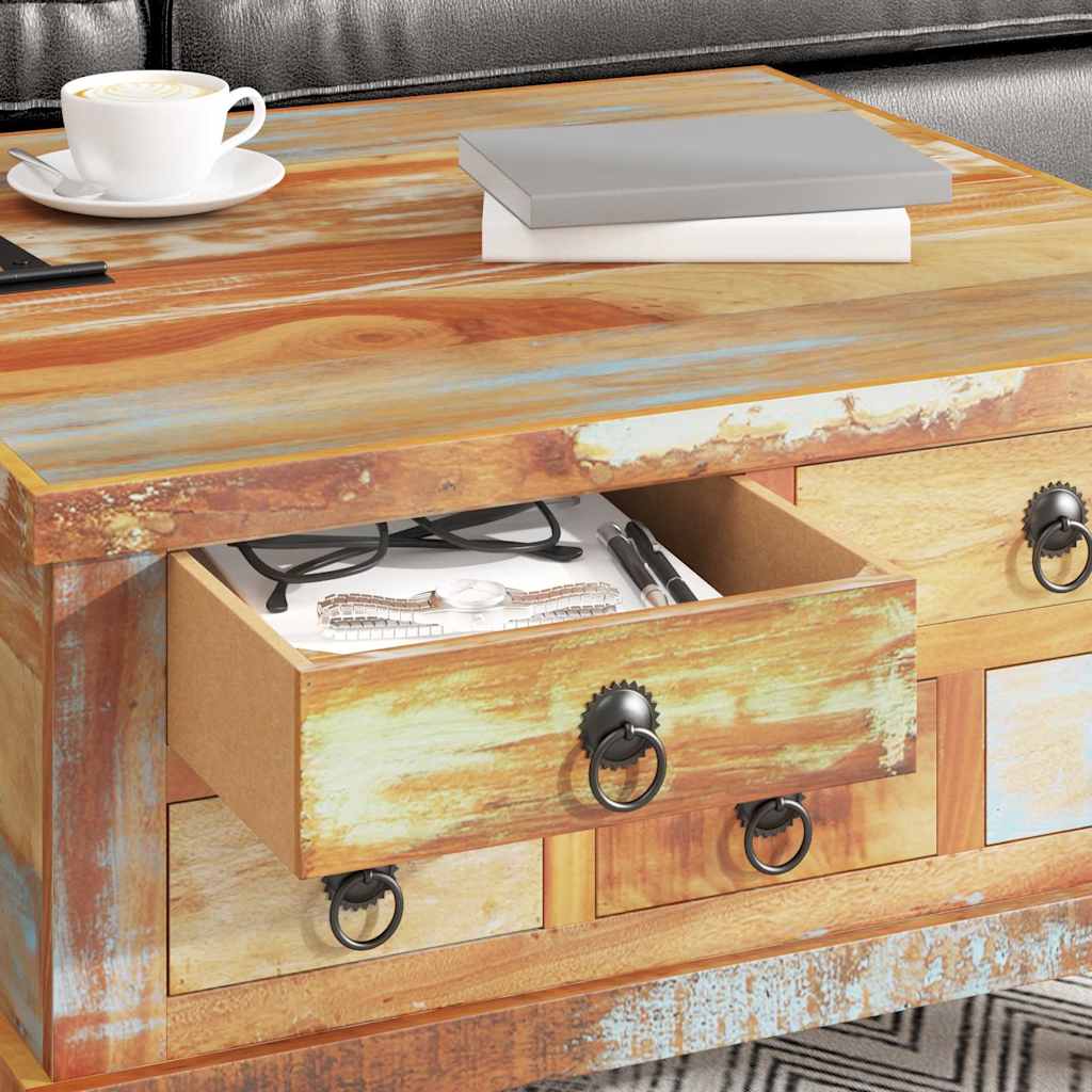 vidaXL Salontafel 70x70x38 cm gerecycled hout - Aashly