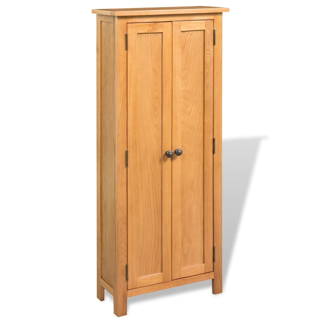 vidaXL Opbergkast 50x22x110 cm massief eikenhout