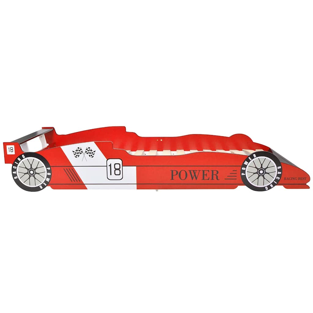 vidaXL Kinderbed raceauto rood 90x200 cm - Aashly