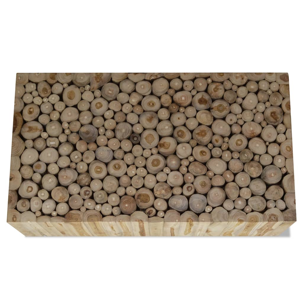 vidaXL Salontafel 90x50x30 cm echt teakhout - Aashly