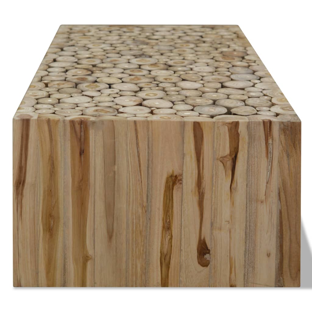 vidaXL Salontafel 90x50x30 cm echt teakhout - Aashly