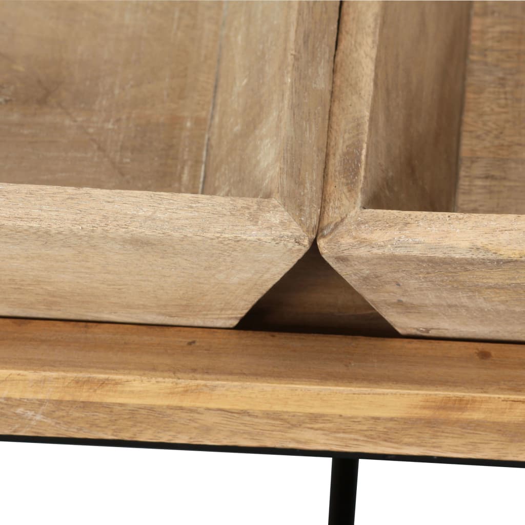 vidaXL Salontafel 110x55x42 cm massief mangohout - Aashly