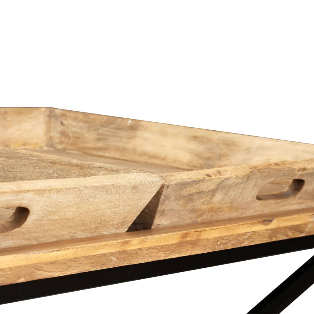 vidaXL Salontafel 110x55x42 cm massief mangohout - Aashly