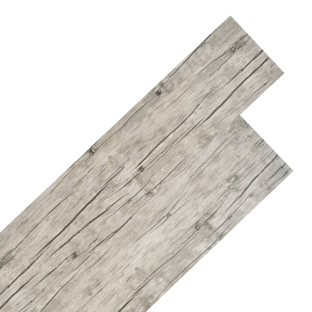 vidaXL Floor Planks Non-Self-Adhesive 5.26 m² 2 mm PVC Dark Grey