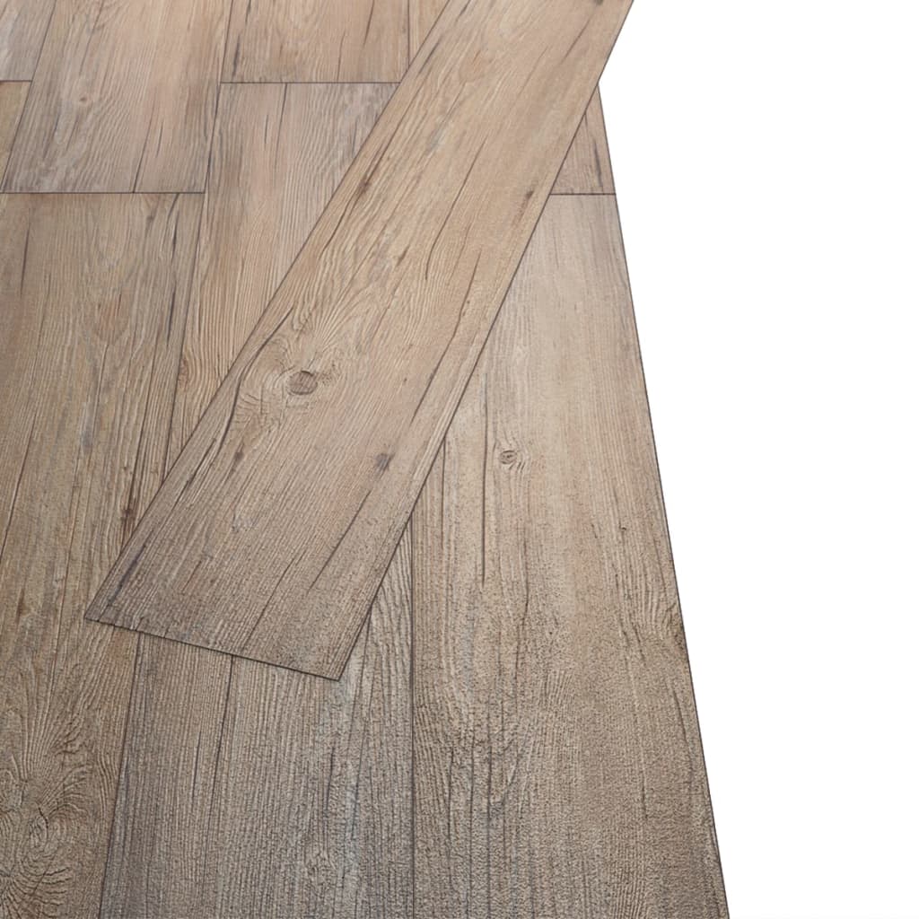 vidaXL Floor Planks Non-Self-Adhesive 5.26 m² 2 mm PVC Dark Grey