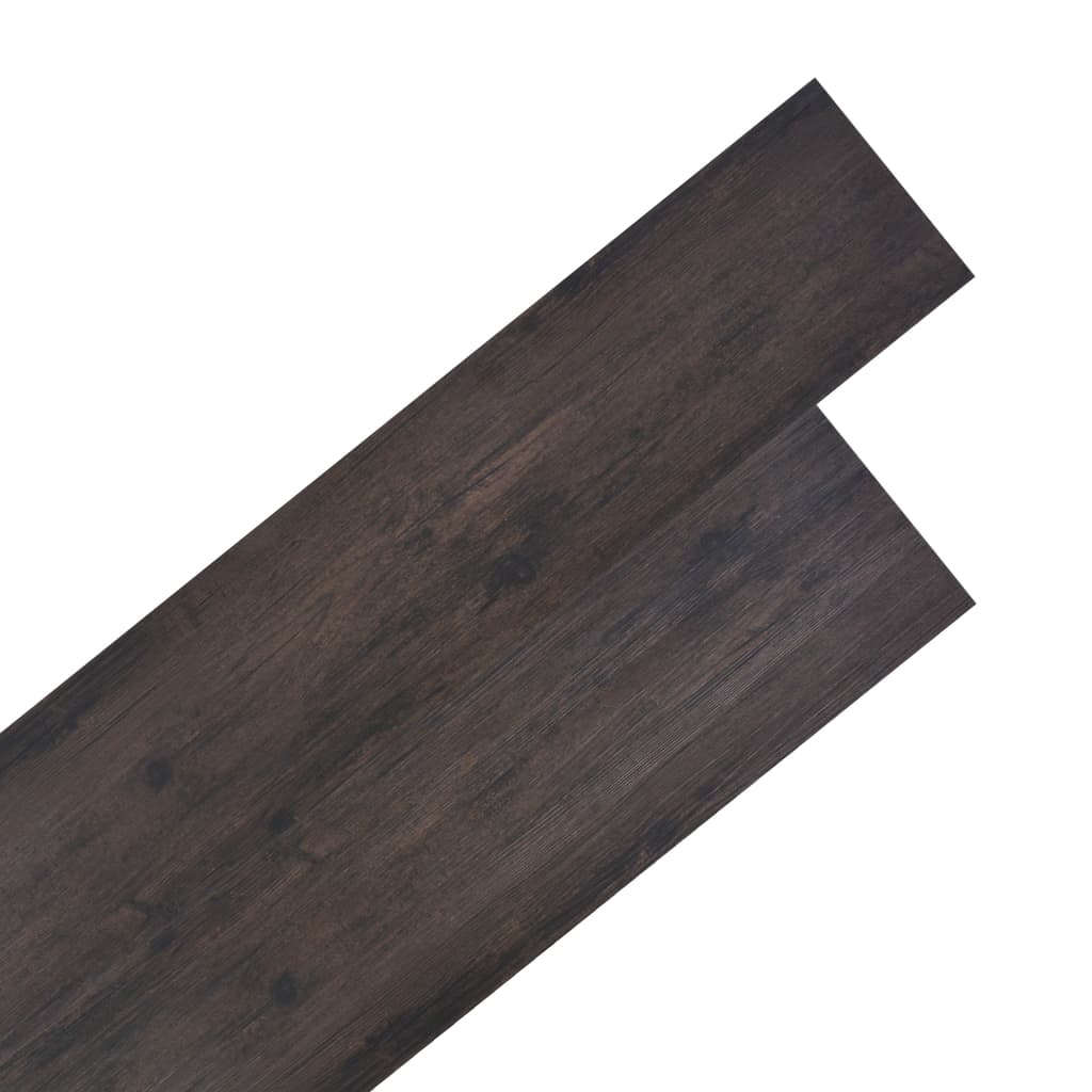 vidaXL Floor Planks Non-Self-Adhesive 5.26 m² 2 mm PVC Dark Grey