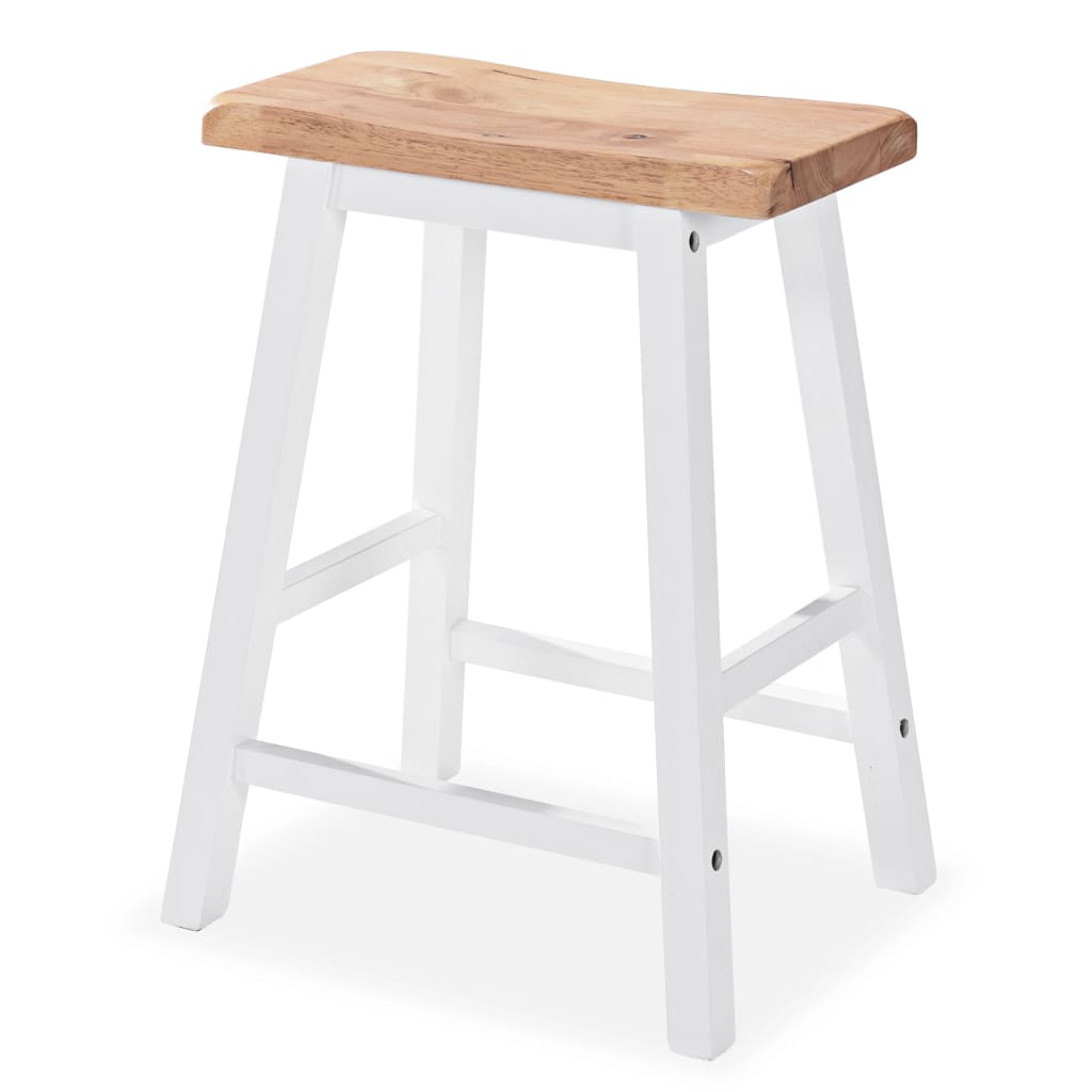 vidaXL 3-delige Barset MDF wit - Aashly