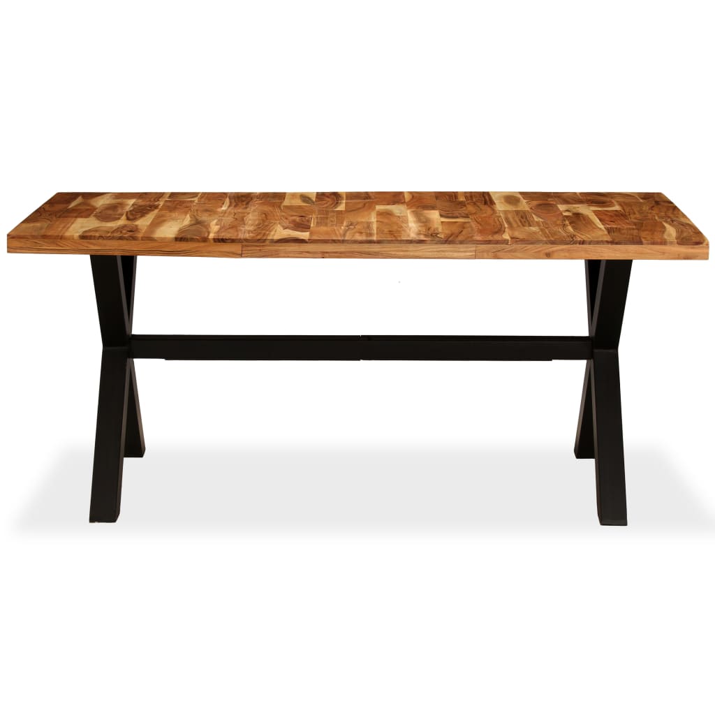 vidaXL Eettafel 180x90x76 cm massief acacia- en mangohout - Aashly