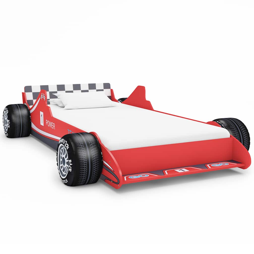 vidaXL Kinderbed raceauto blauw 90x200 cm - Aashly