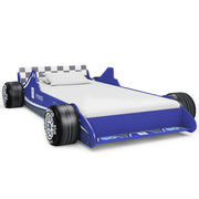 vidaXL Kinderbed raceauto blauw 90x200 cm - Aashly