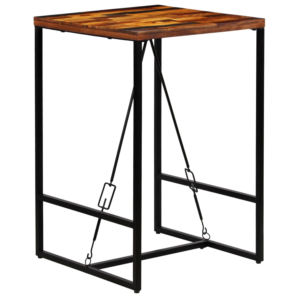 vidaXL Bartafel 70x70x106 cm massief gerecycled hout - Aashly