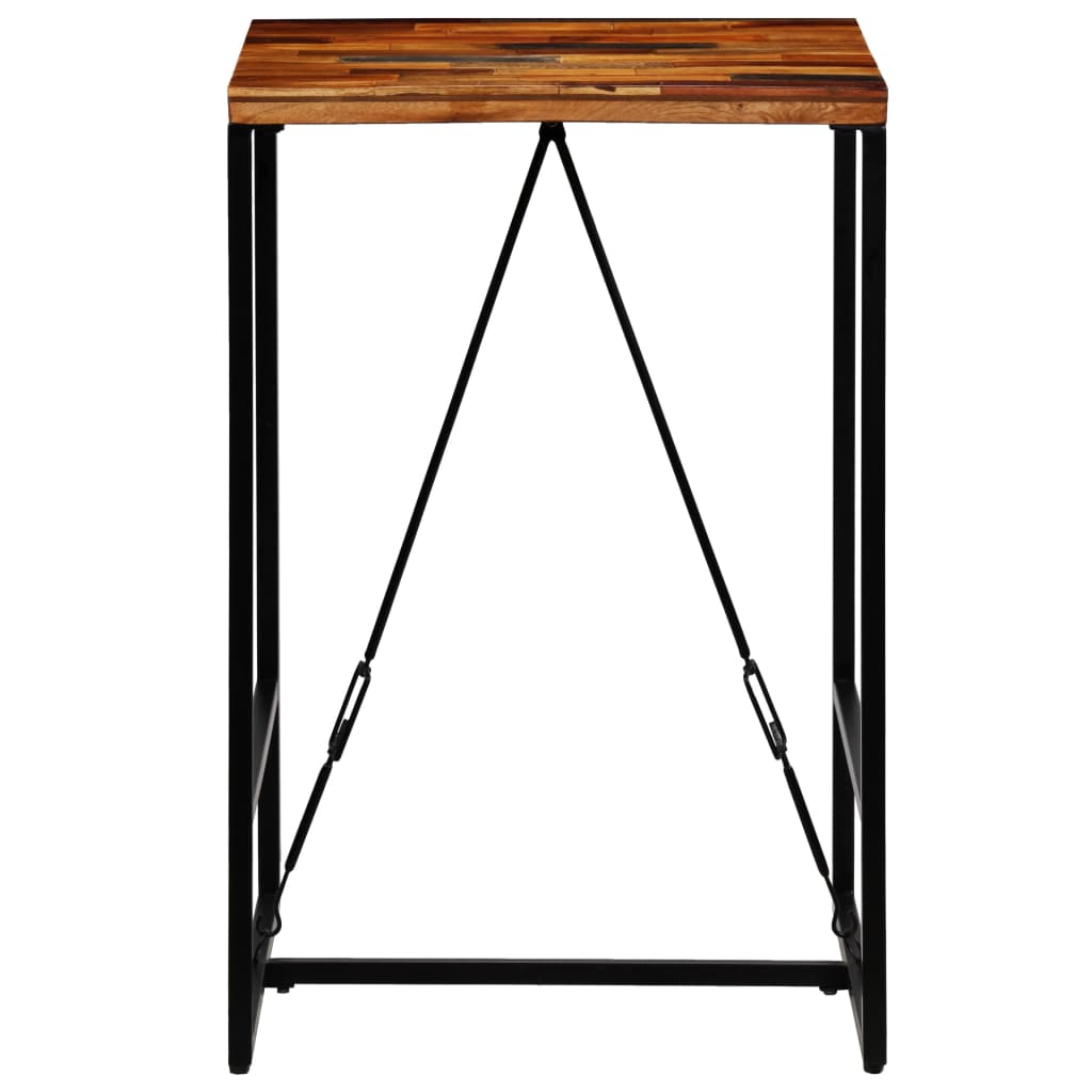 vidaXL Bartafel 70x70x106 cm massief gerecycled hout - Aashly