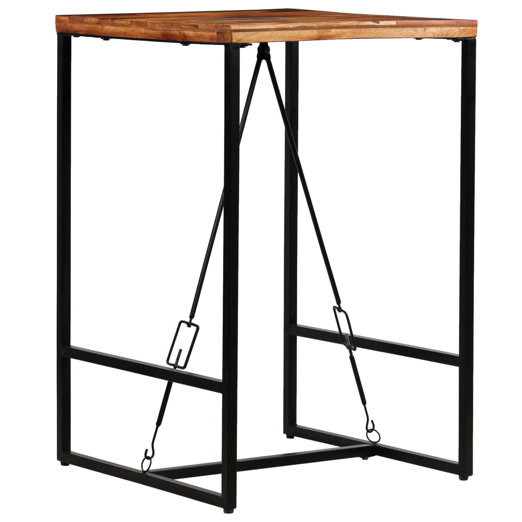 vidaXL Bartafel 70x70x106 cm massief gerecycled hout - Aashly