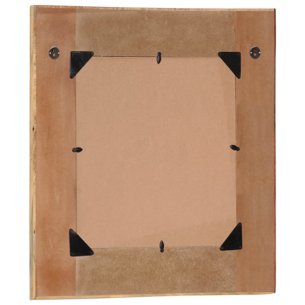 vidaXL Wandspiegel 60x60 cm massief gerecycled hout