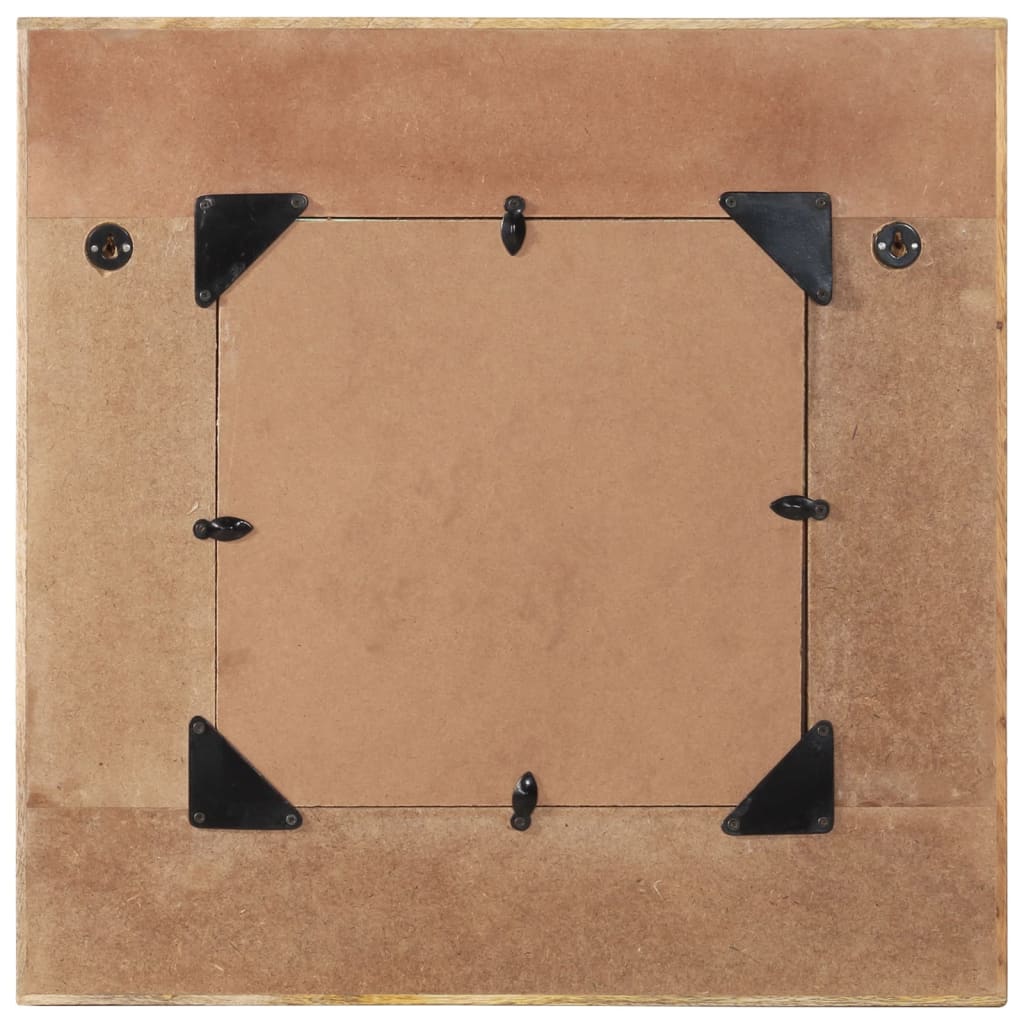 vidaXL Wandspiegel 60x60 cm massief gerecycled hout
