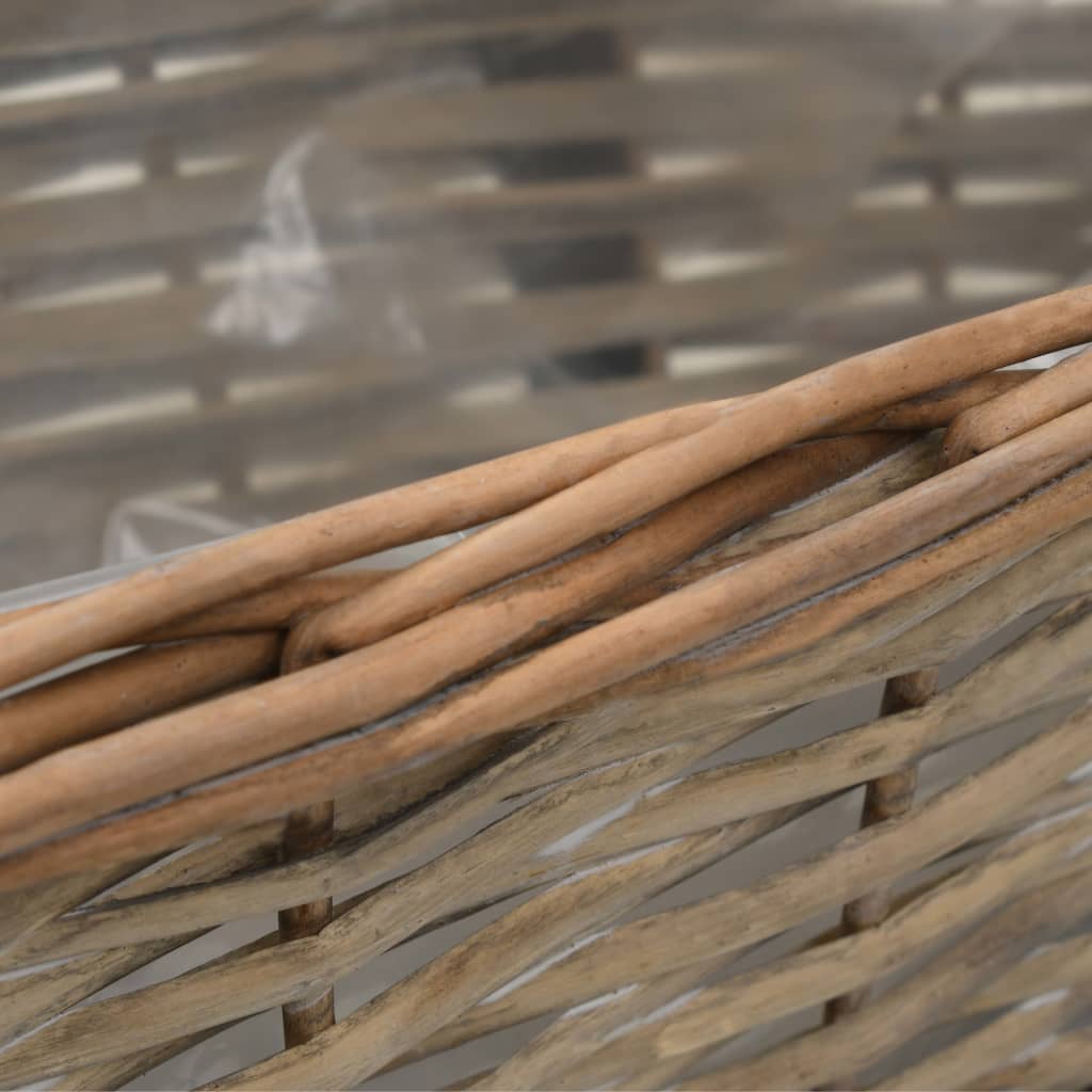 vidaXL Balkonbakken 2 st 40 cm wicker met PE-voering - Aashly
