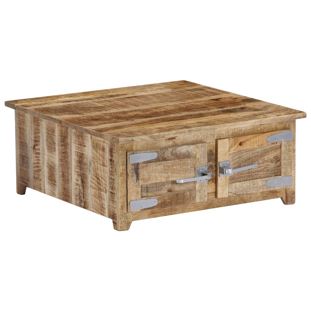 vidaXL Salontafel 67x67x30 cm massief mangohout