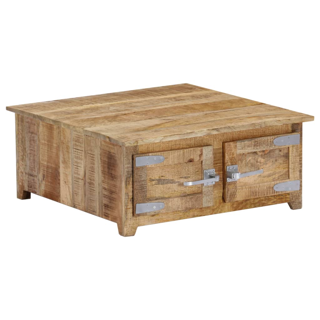 vidaXL Salontafel 67x67x30 cm massief mangohout