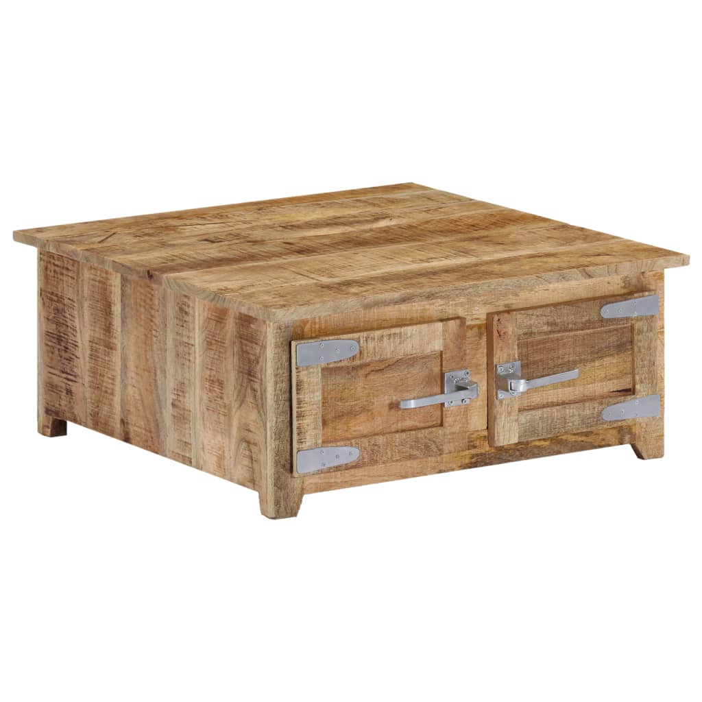 vidaXL Salontafel 67x67x30 cm massief mangohout