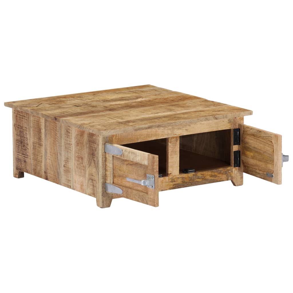 vidaXL Salontafel 67x67x30 cm massief mangohout